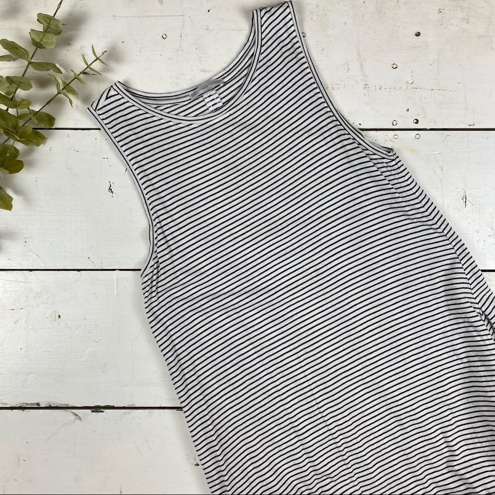Zara Striped Long Flowy Tank Dress Size M